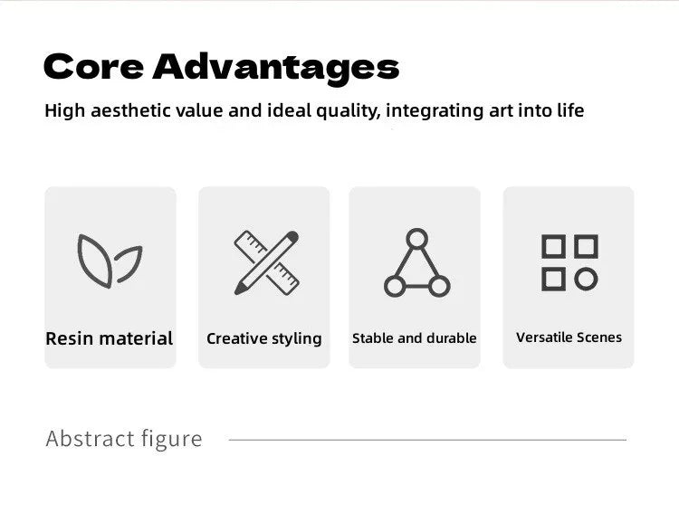 Home Decoration Accessories 3PCS Thinker Statue