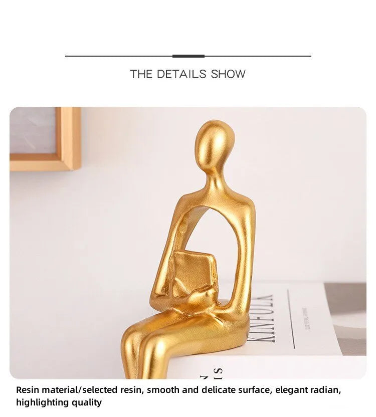 Home Decoration Accessories 3PCS Thinker Statue